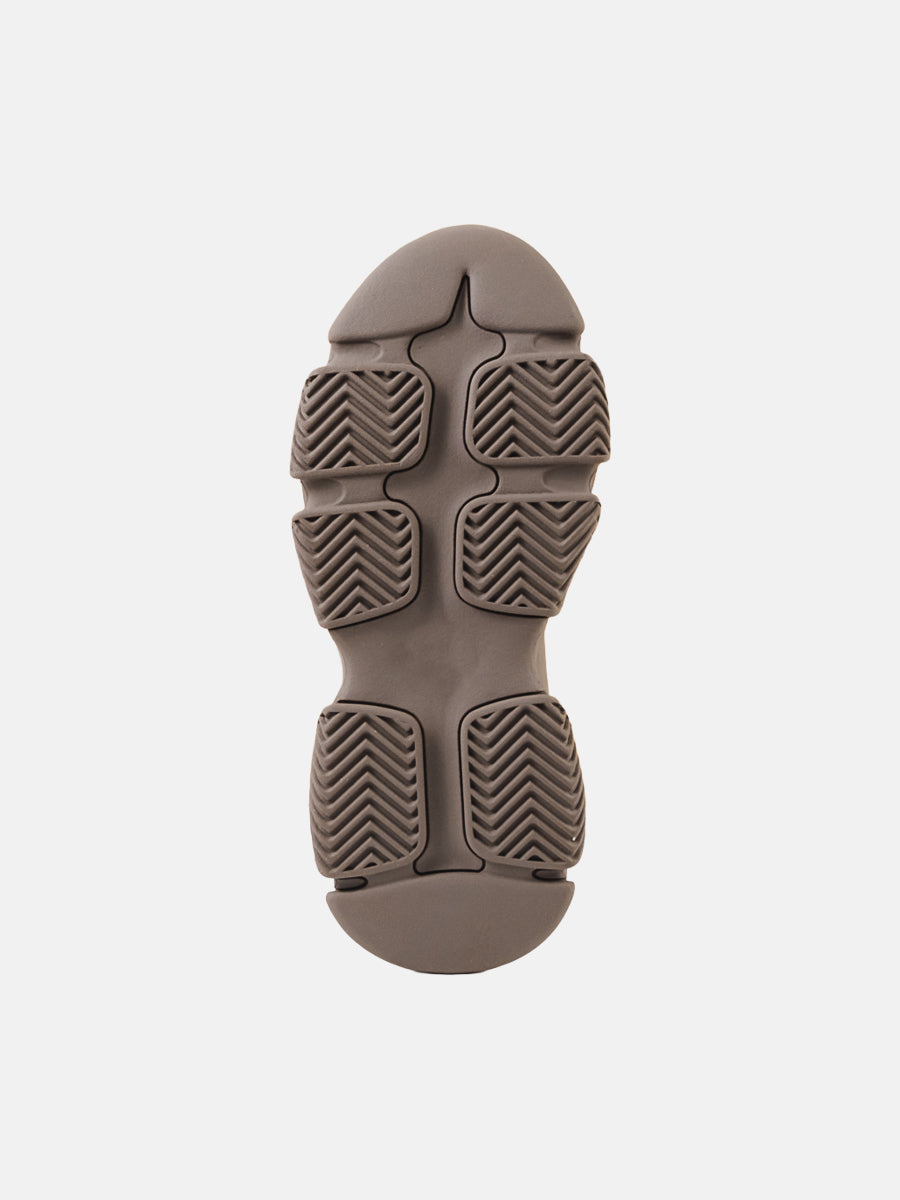 VROOMS-UA	 バックジップスニーカーブーツ  GY (heel5.0)