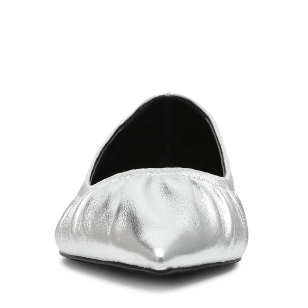 格安saleスタート ボ LISTED-UA ポインテッドギャザーパンプス SILVER – Steve Madden 靴