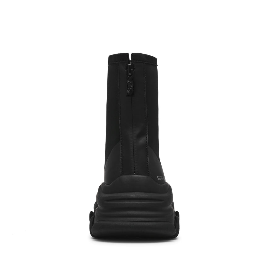 VROOMS-UA	 バックジップスニーカーブーツ BLACK/BLACK (heel5.0)