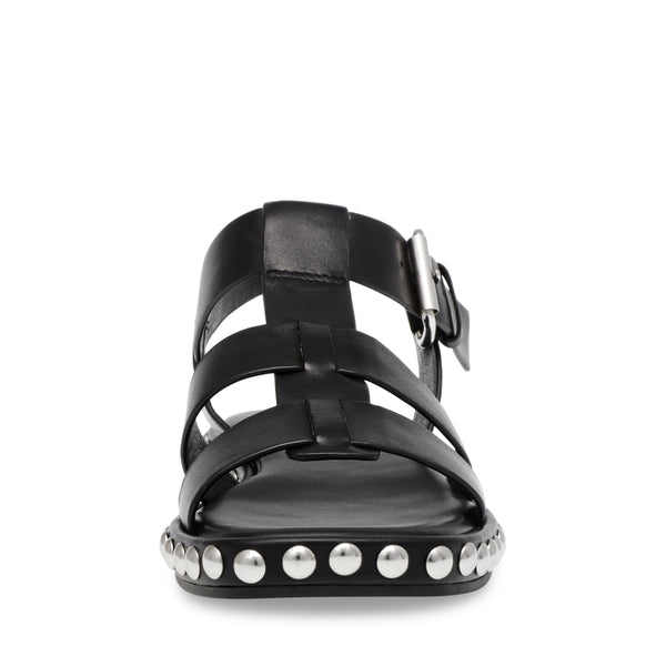 EL NINO-S スタッズベルトフラットサンダル BLACK LEAT – Steve Madden