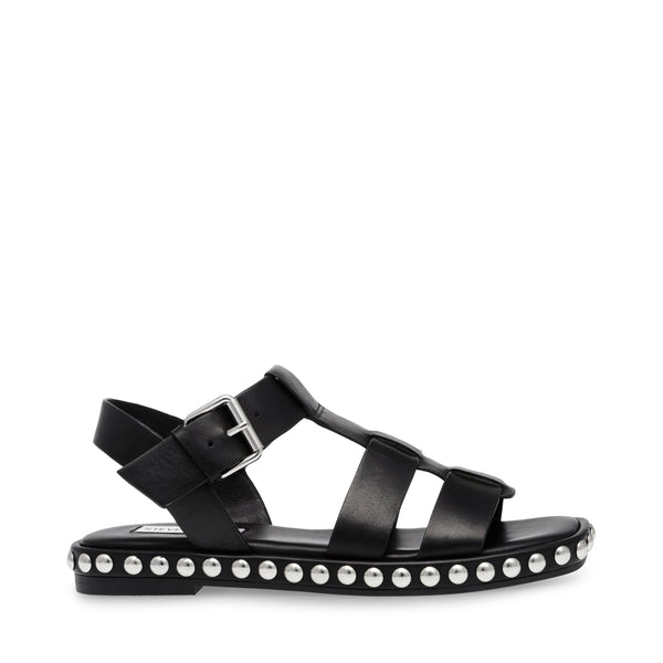 EL NINO-S スタッズベルトフラットサンダル BLACK LEAT – Steve Madden