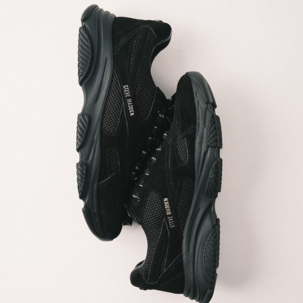 FRONT ROW-XA　メッシュコンビローカットスニーカー　BLK/BLK　(heel4.0) - view 2