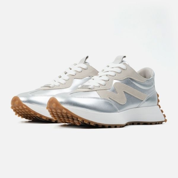 【UNISEX◎】CAMPO-M-XA　ボリュームソールパネルデザインスニーカー　SV　(heel4.0) - view 4