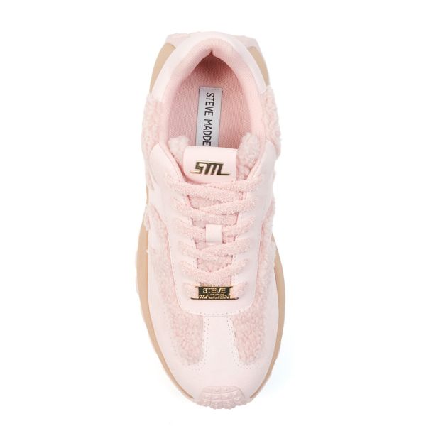 【予約販売！先着でクマチャーム付き】SUPERCAMPO-F スエードファー厚底スニーカー　BLUSH/LEAT	　　(heel6.0）※９月下旬お届け予定 (コピー) - view 5