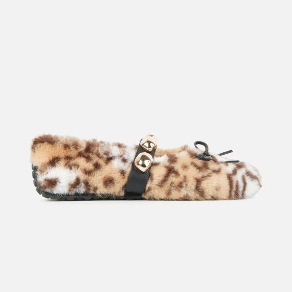 TOASTED-XA　スタッズバックルファーモカシン　TAN/WH　(heel-) - view 4
