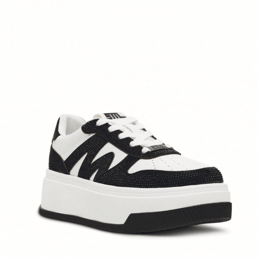 DYNAMO-R-VA　スワロディテール厚底スニーカー　BLK/WH　(heel6.0)