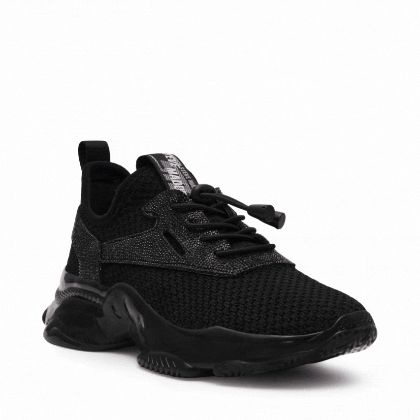 MATCH-RE-VA　ストーンスポーティースニーカー　BLK/BLK　(heel5.0)