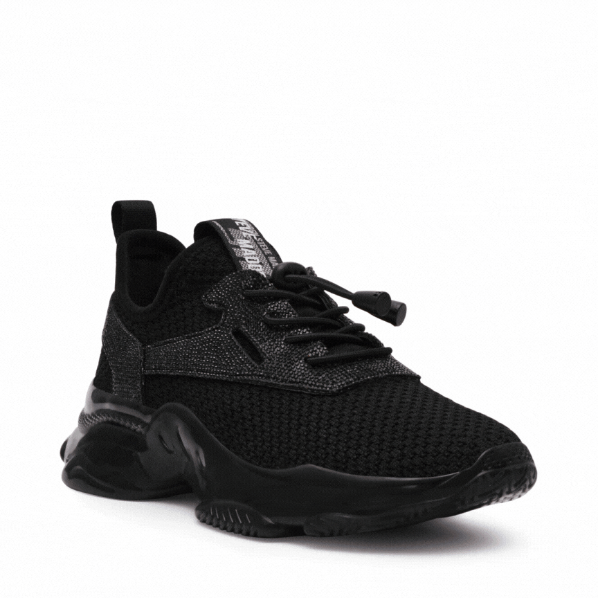 MATCH-RE-VA　ストーンスポーティースニーカー　BLK/BLK　(heel5.0)