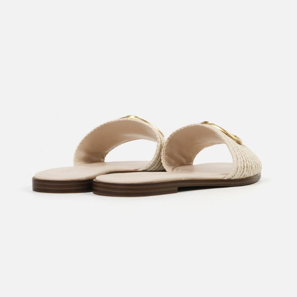 KORA 2.0-XS オーバルロゴモチーフフラットサンダル BONE (Heel1.5) - view 8