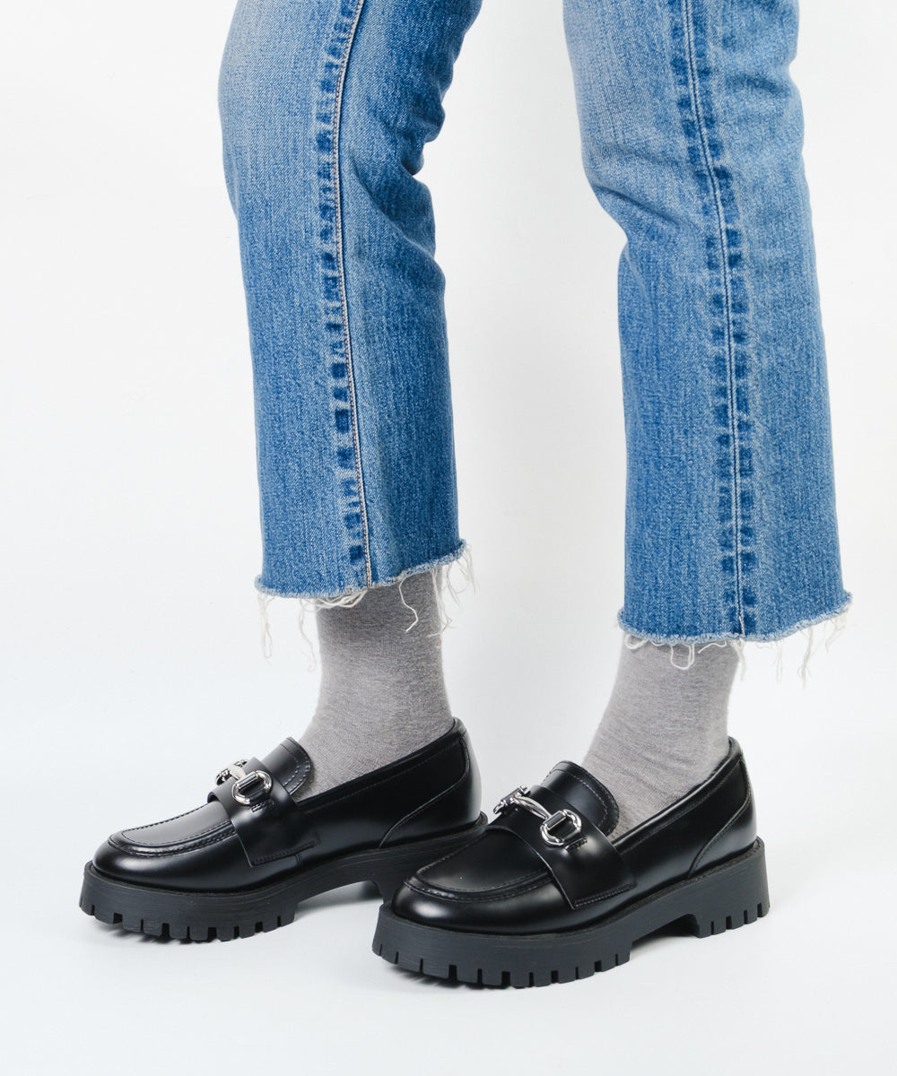 チェーン付き厚底ローファー LANDO-CN-XS 厚底チェーンローファー BLK (HEEL4.5) – Steve Madden Japan