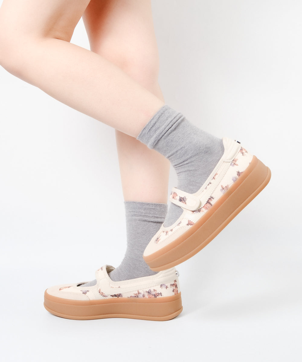 OSLO-XS　フローラルストラップシューズ　FLORAL　(HEEL5.0)