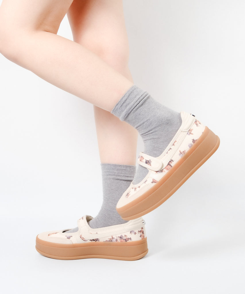 OSLO-XS　フローラルストラップシューズ　FLORAL　(HEEL5.0)