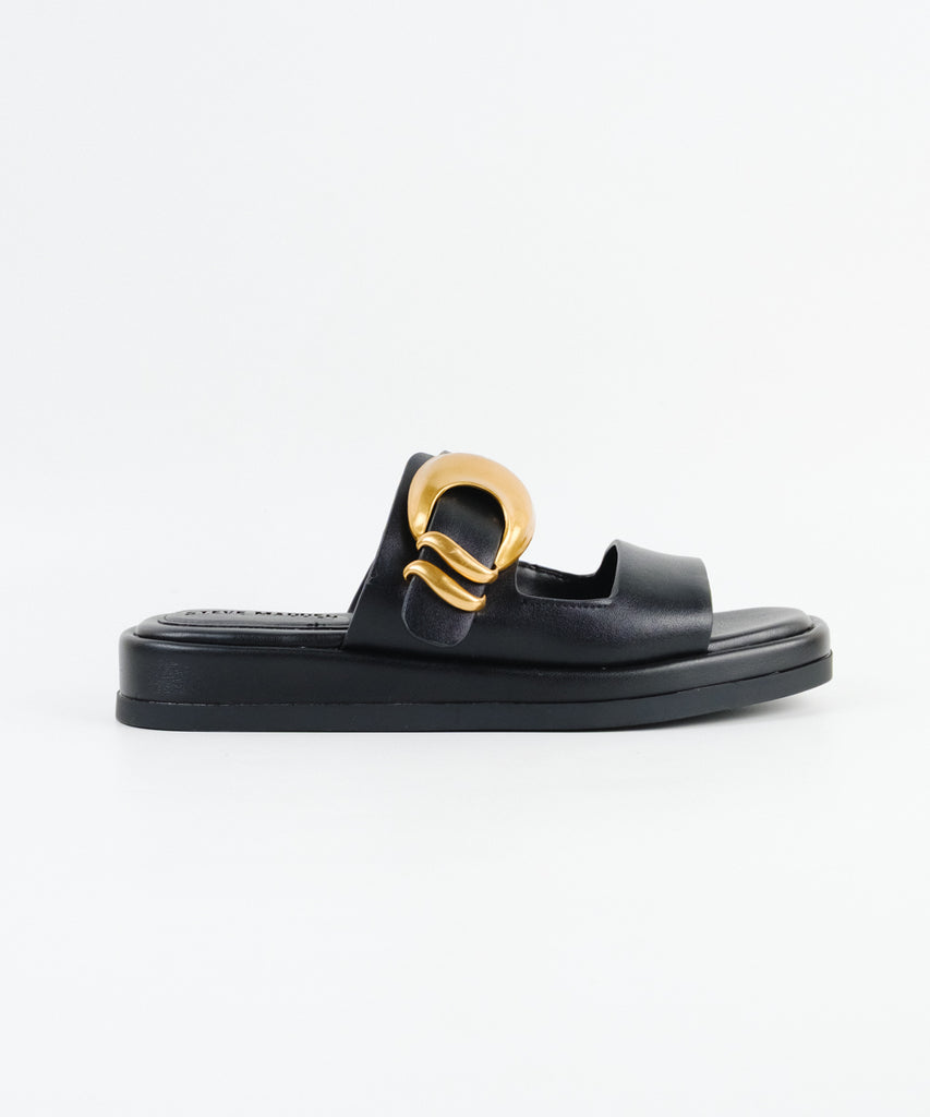 BAY-RIDGE-XS　フラットサンダル　BLK　(heel3.0)