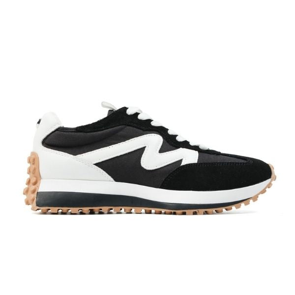【UNISEX◎】CAMPO-M-XA　ボリュームソールパネルデザインスニーカー　BLK/WH　(heel4.0) - view 3