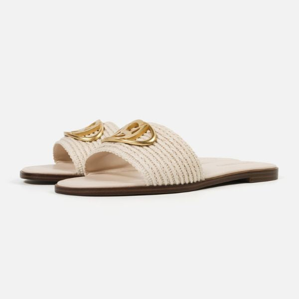 KORA 2.0-XS オーバルロゴモチーフフラットサンダル BONE (Heel1.5) - view 4