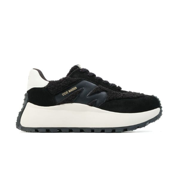 【予約販売！先着でクマチャーム付き】SUPERCAMPO-F スエードファー厚底スニーカー　BLK/LEAT	　　(heel6.0）※９月下旬お届け予定 (コピー) (コピー) - view 2