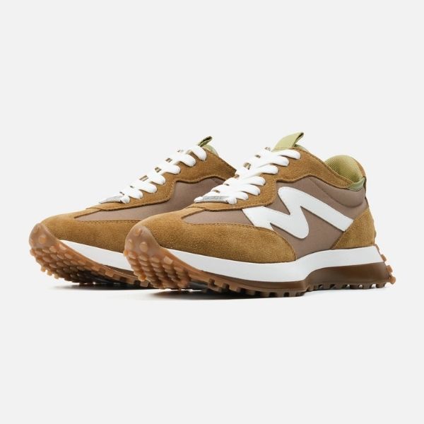 【UNISEX◎】CAMPO-M-XA　ボリュームソールパネルデザインスニーカー　OL/MLT  (heel4.0)