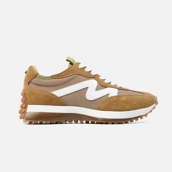 【UNISEX◎】CAMPO-M-XA　ボリュームソールパネルデザインスニーカー　OL/MLT  (heel4.0) - view 4