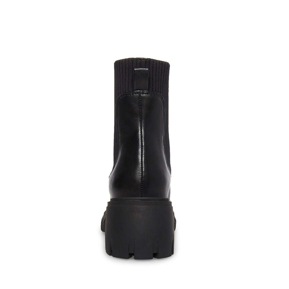 【予約販売】HUTCH 厚底サイドゴアブーツ BLACK　１１月上旬ごろお届け　(heel6.0)