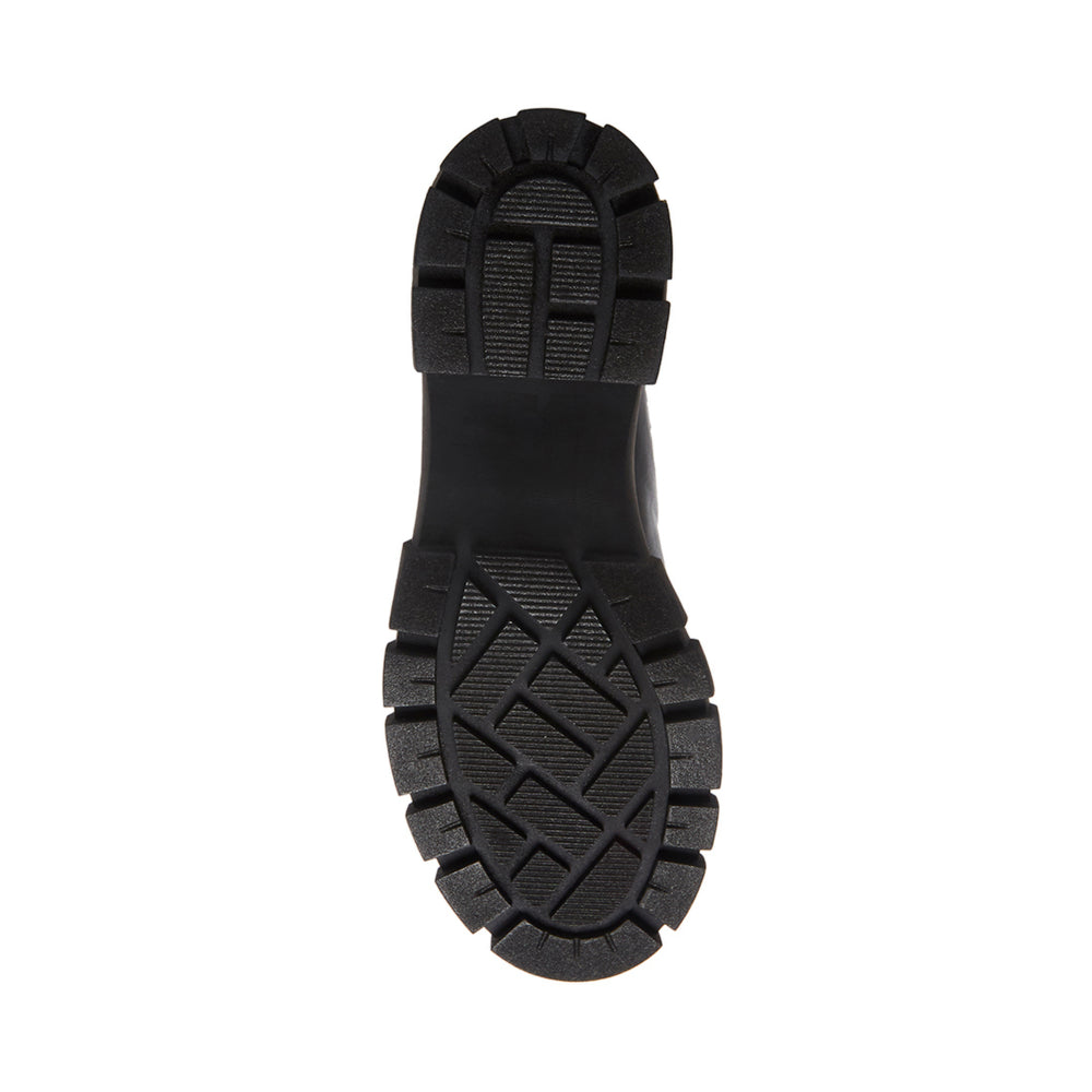 【予約販売】HUTCH 厚底サイドゴアブーツ BLACK　１１月上旬ごろお届け　(heel6.0)