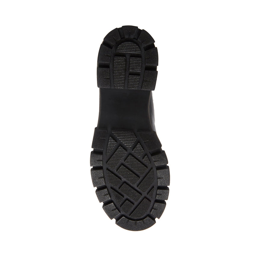 【予約販売】HUTCH 厚底サイドゴアブーツ BLACK　１１月上旬ごろお届け　(heel6.0)