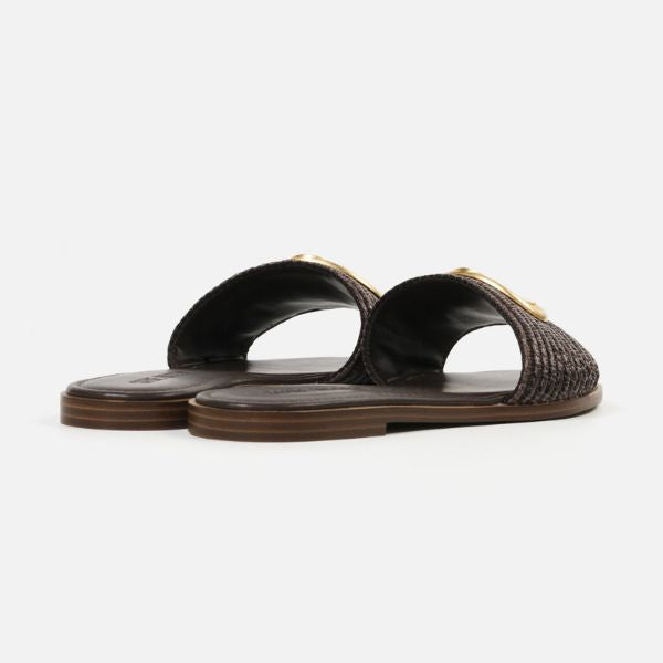 KORA 2.0-XS オーバルロゴモチーフフラットサンダル BR (Heel1.5) - view 8