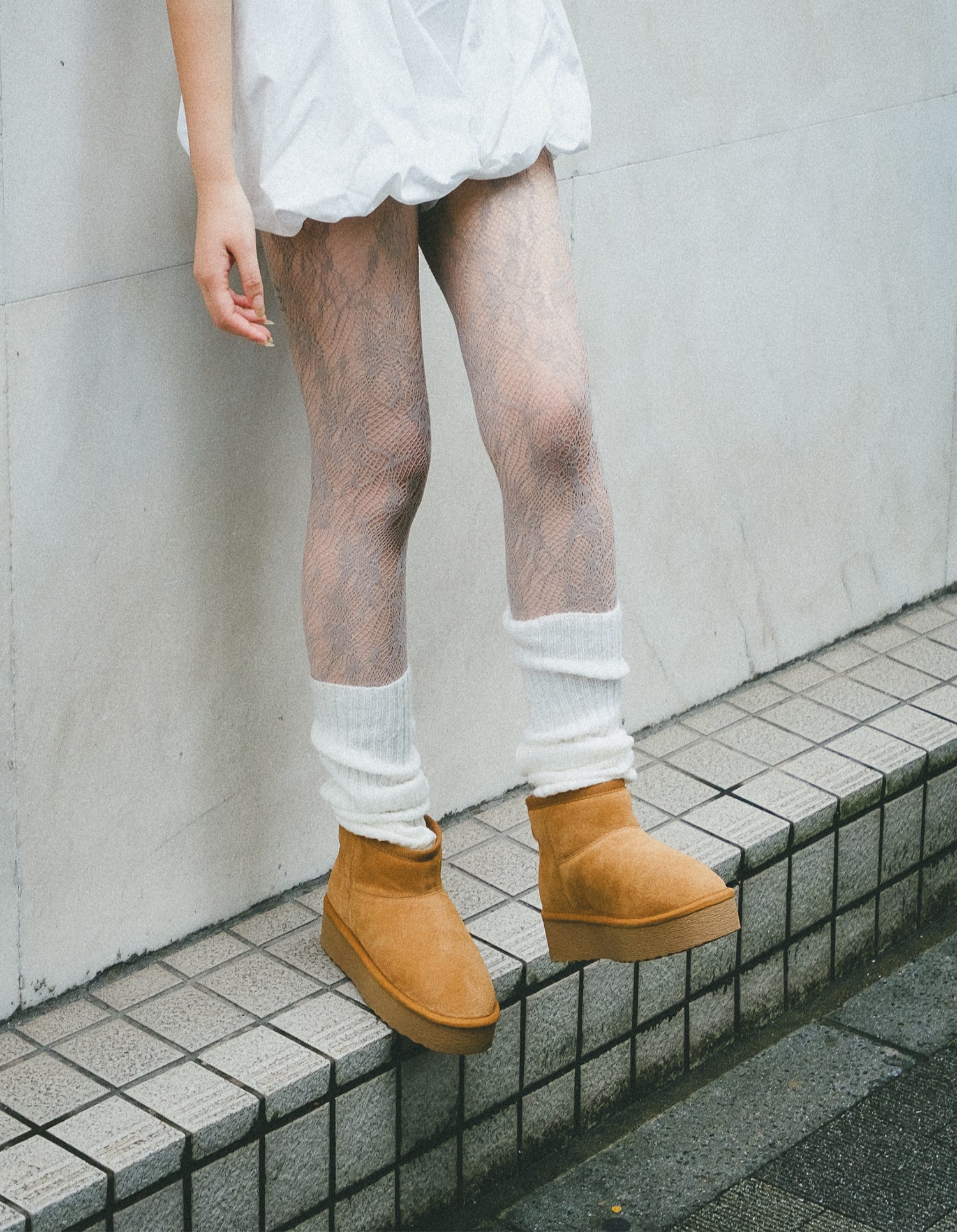 【予約販売】COMFY-VA　 ボアショートブーツ　CHSTNU　１１月上旬ごろお届け　(heel4.0)