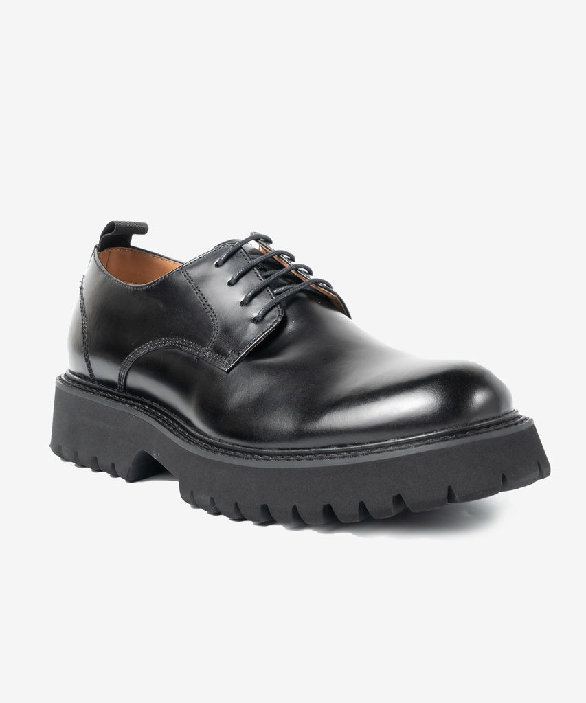 GAGE 　タンクソールダービーシューズ　BLCK LEATHER