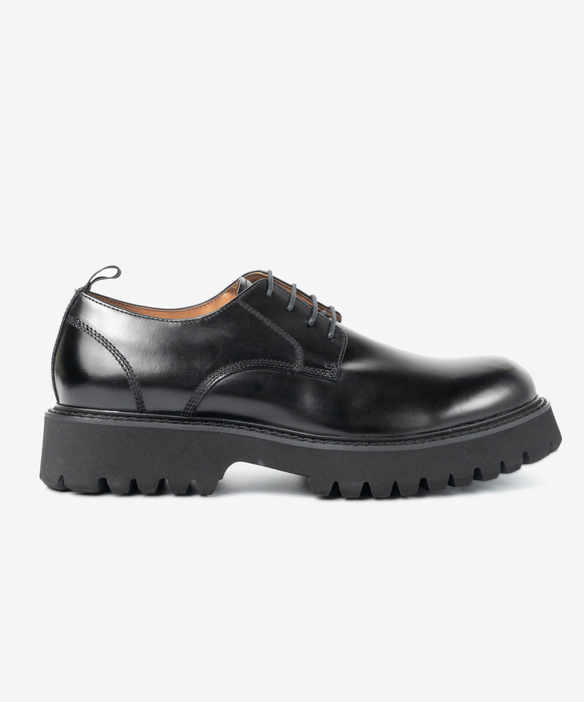 GAGE 　タンクソールダービーシューズ　BLCK LEATHER