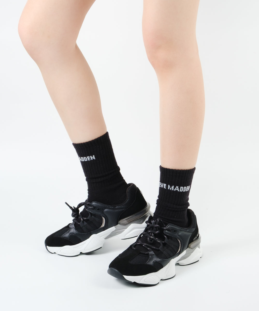 SKYBOX-XS　ソフトボリュームスニーカーサンダル　BLK(HEEL5.0)