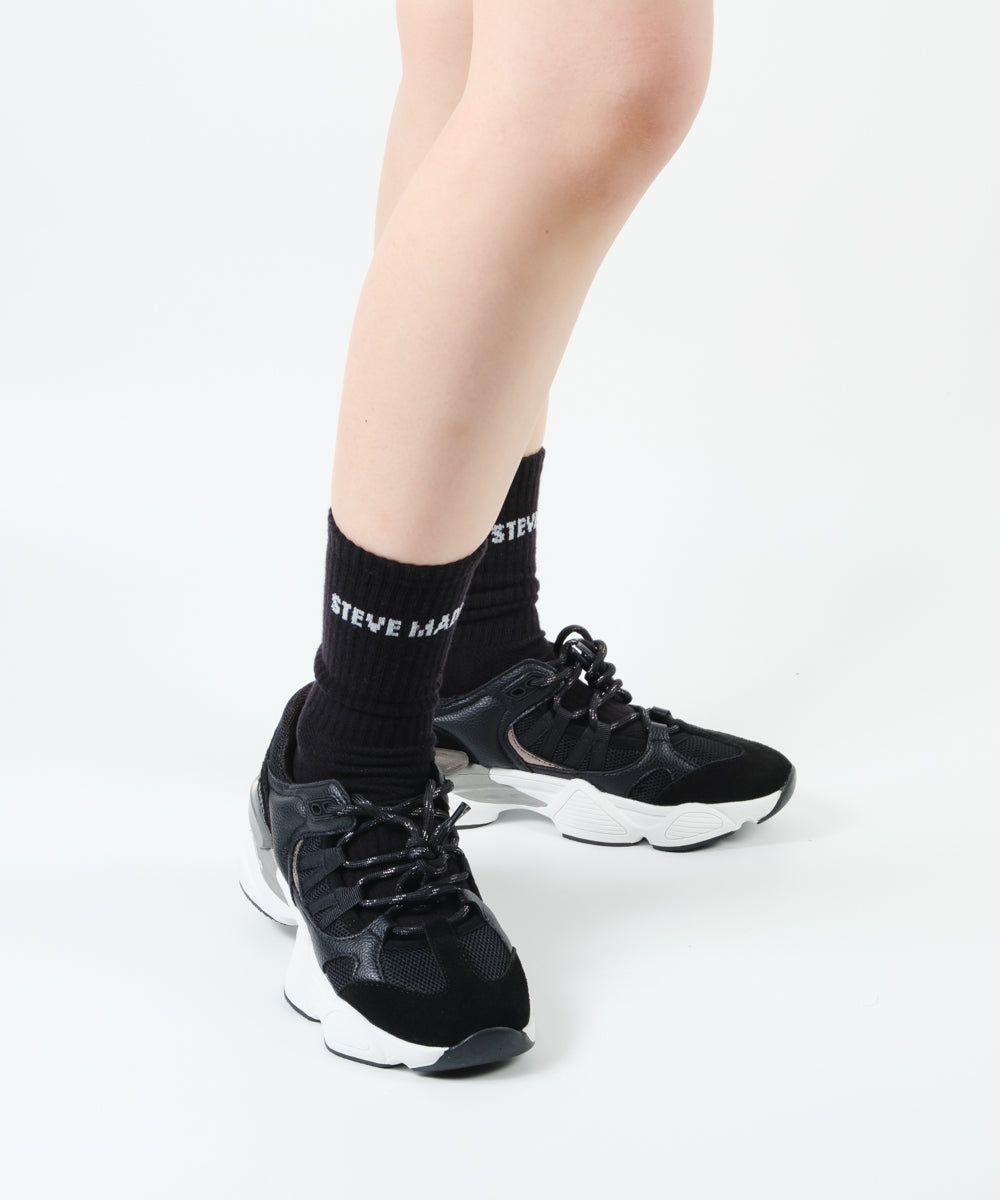 SKYBOX-XS　ソフトボリュームスニーカーサンダル　BLK(HEEL5.0)