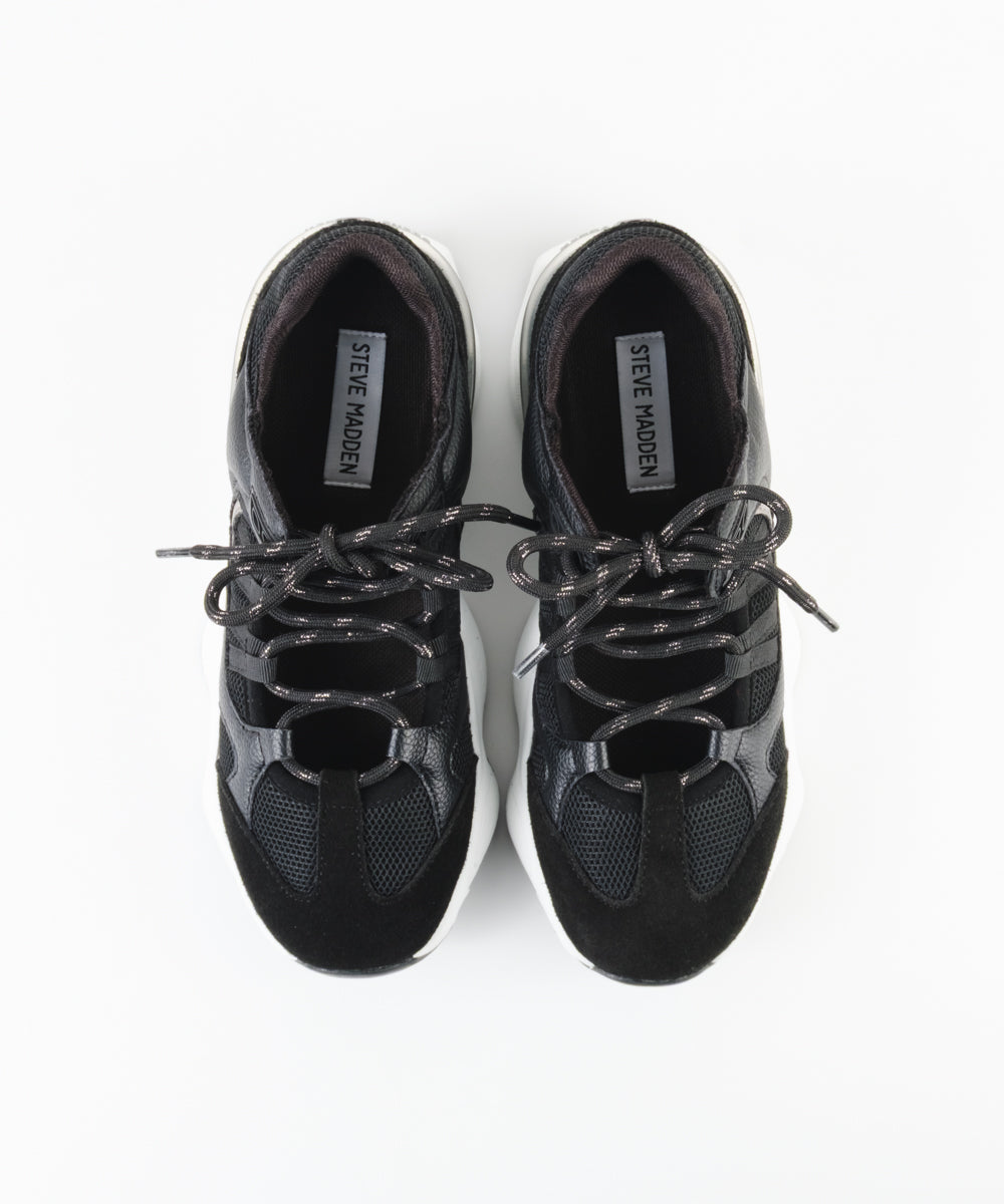 SKYBOX-XS　ソフトボリュームスニーカーサンダル　BLK(HEEL5.0)