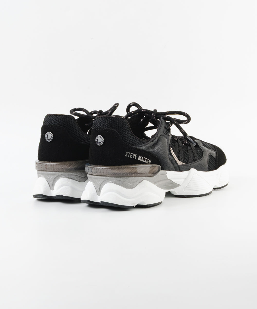 SKYBOX-XS　ソフトボリュームスニーカーサンダル　BLK(HEEL5.0)