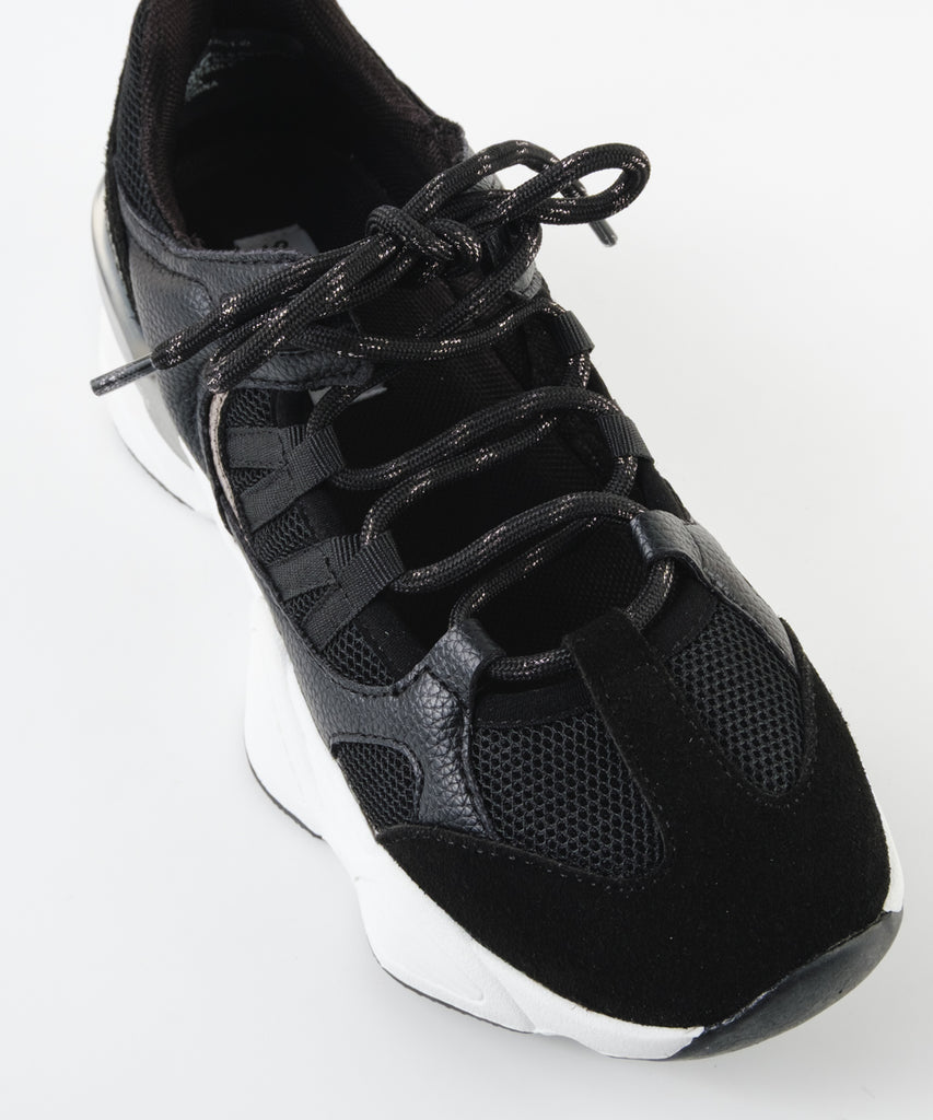 SKYBOX-XS　ソフトボリュームスニーカーサンダル　BLK(HEEL5.0)