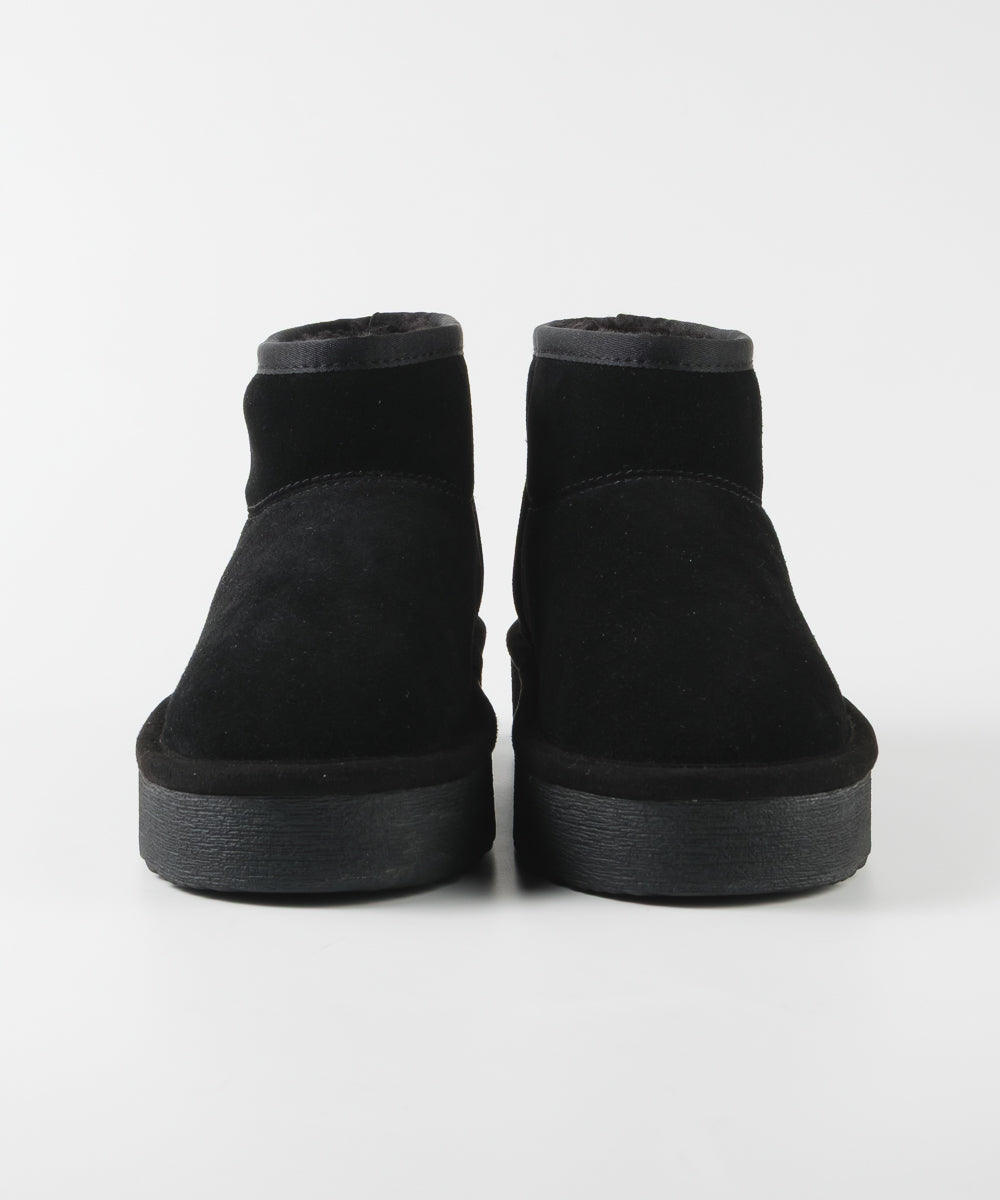 【予約販売】COMFY-VA　 ボアショートブーツ　BLK/ｽｴｰﾄﾞ　１１月上旬ごろお届け　(heel4.0)