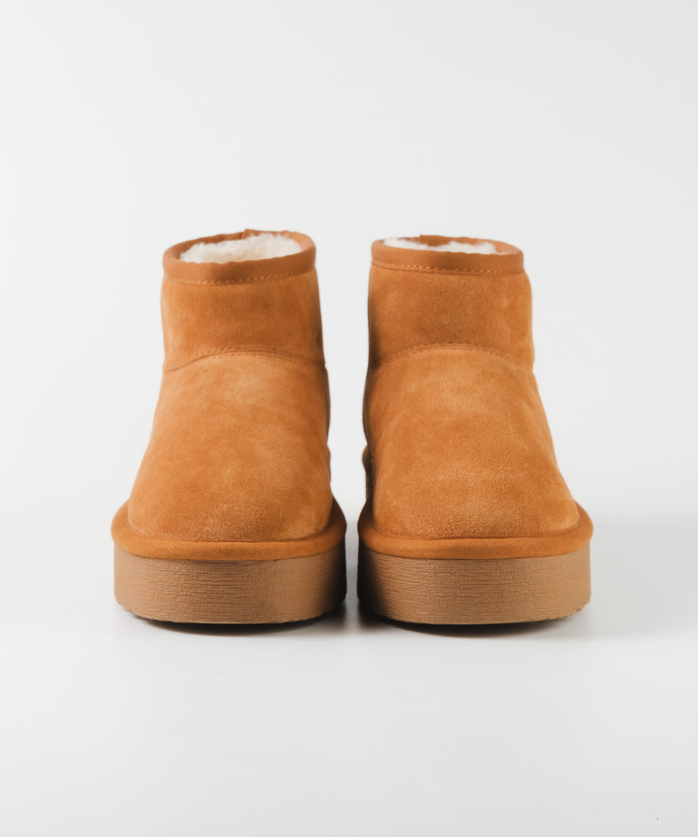 【予約販売】COMFY-VA　 ボアショートブーツ　CHSTNU　１１月上旬ごろお届け　(heel4.0)