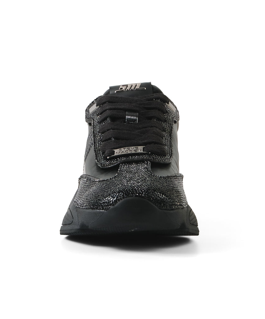 SETBACK-R-VA　ラインストーンスニーカー　BLK