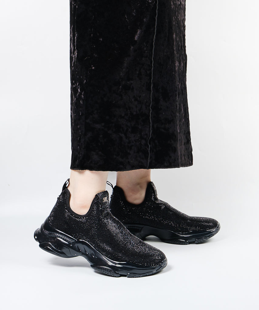 MYTHICAL-VA　グリッタースリッポンスニーカー　BLK/BLK　(heel5.0)