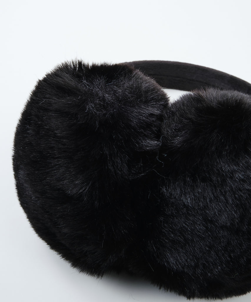 FAUX FUR EARMUFFS　イヤーマフラー　BLK