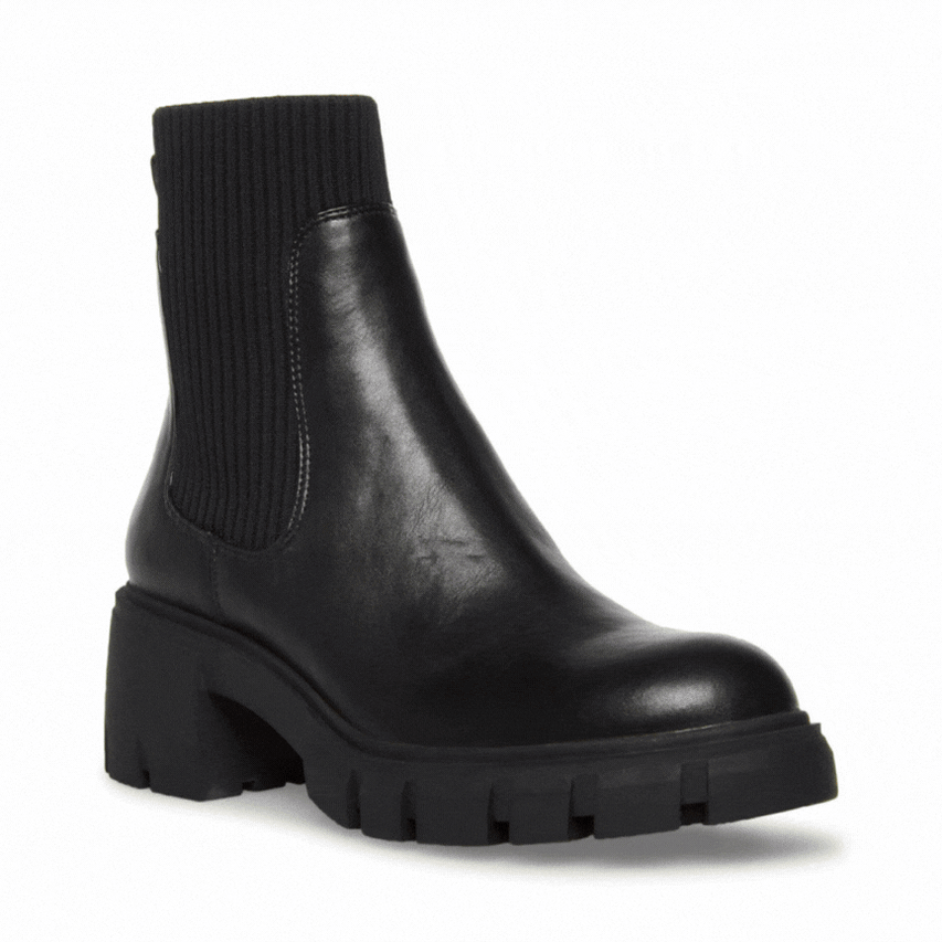 HUTCH 厚底サイドゴアブーツ BLACK　(heel6.0)