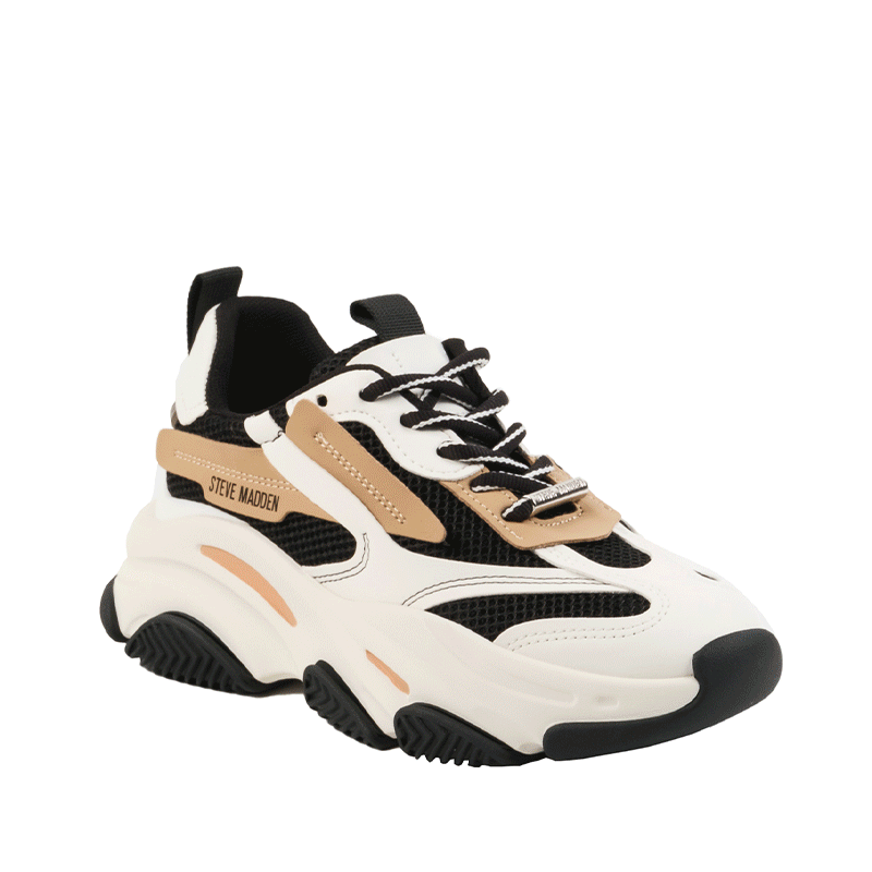 【UNISEX◎】POSSESSION-M-RS  ボリュームソールスニーカー　BLK　(heel6.0)