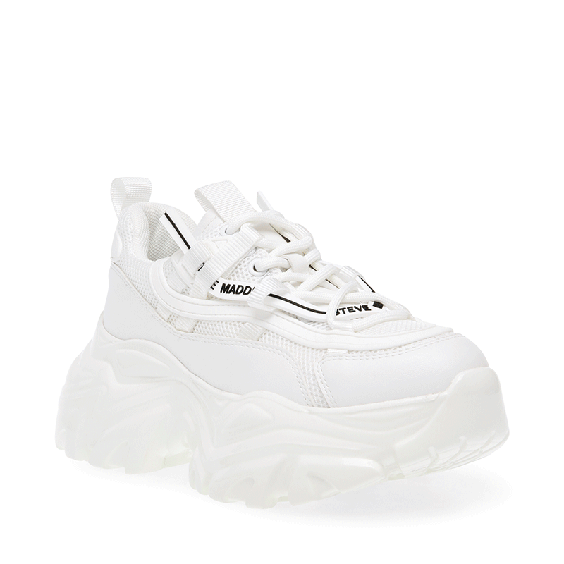 【UNISEX◎】RECOUPE-M-RS  厚底ボリュームソールスニーカー　WH　(heel7.0)