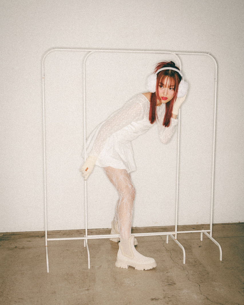 インフルエンサーかっぱちゃん着用♥TOWNSHIP-UA　スエードチェルシーブーツ　SAND SUEDE　 (heel6.0)