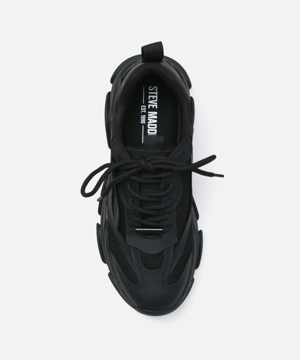 POSSES-XS　ウェーブボリュームソリッドスニーカー　BLK　(heel5.5) - view 3