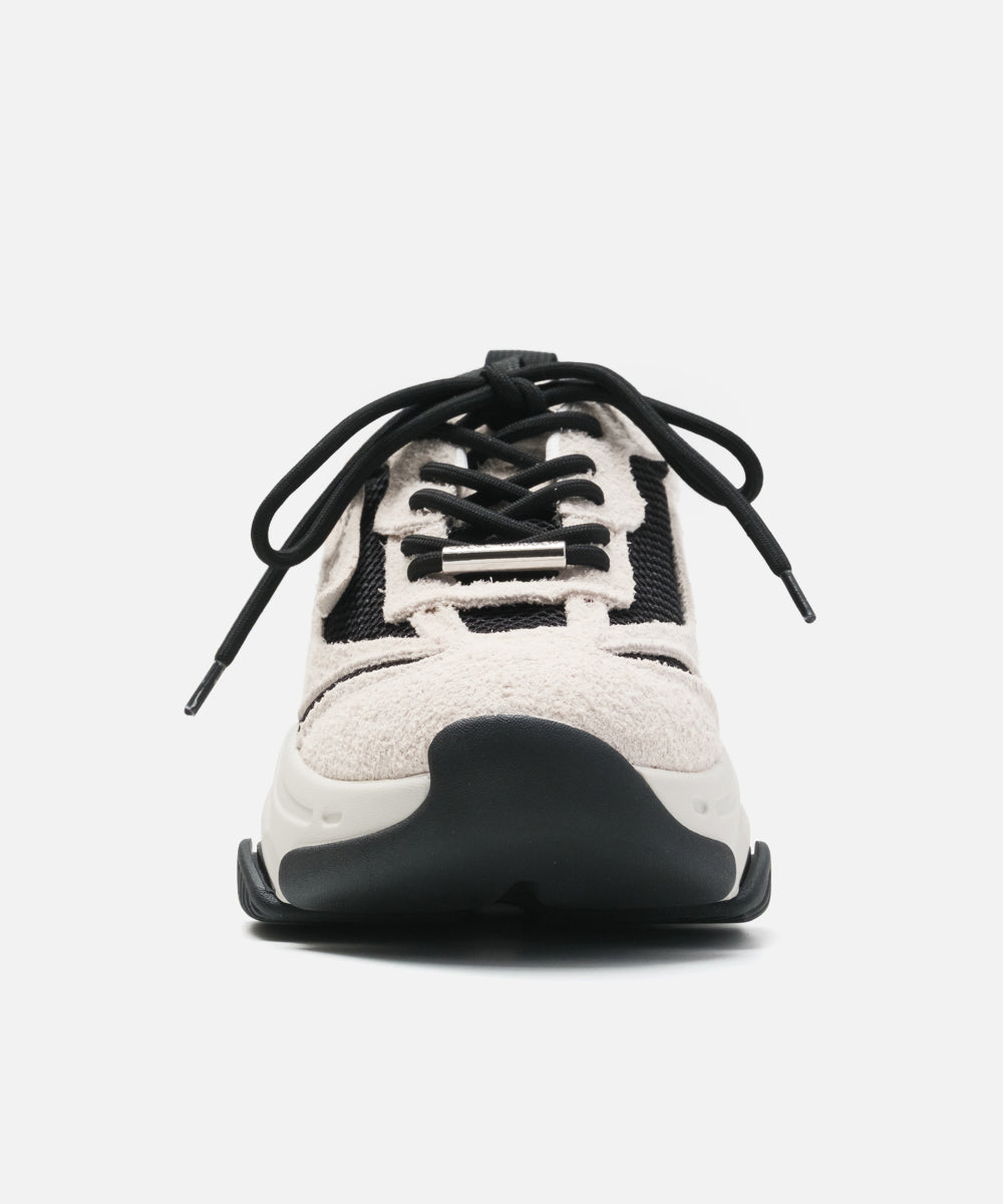 POSSES-H-XS　ウェーブボリュームソールスニーカー　WH/MLT　(heel6.0)