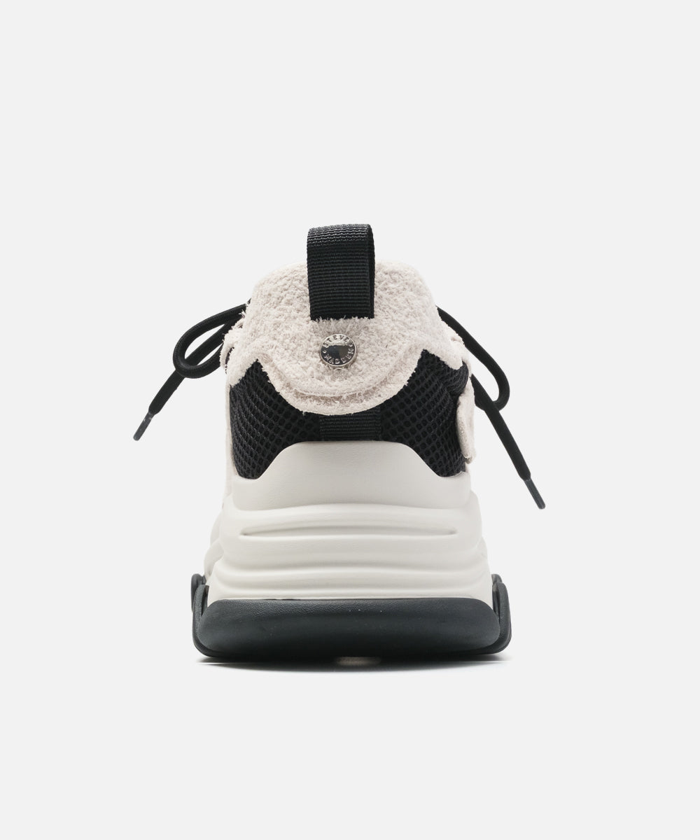 POSSES-H-XS　ウェーブボリュームソールスニーカー　WH/MLT　(heel6.0)