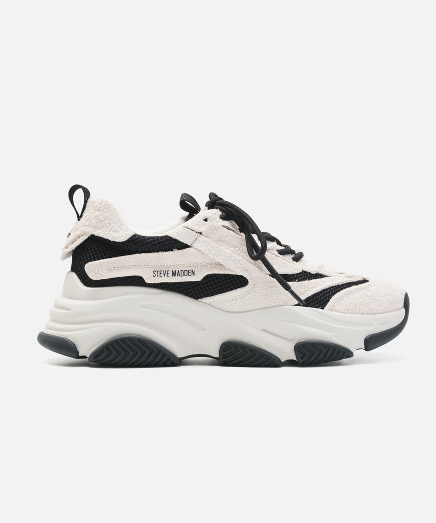 POSSES-H-XS　ウェーブボリュームソールスニーカー　WH/MLT　(heel6.0)