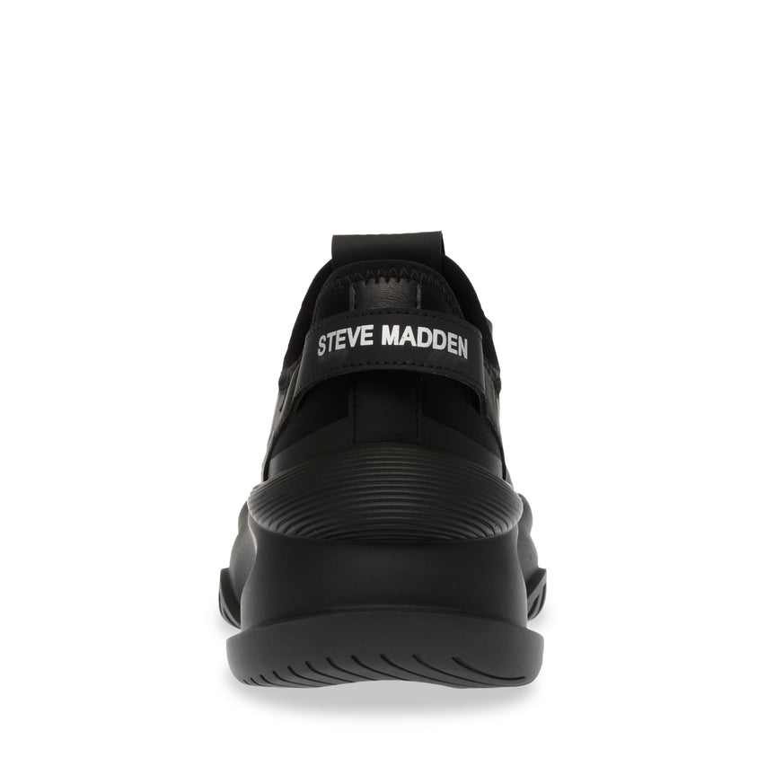 BACKFIRE　ストレッチニットボリュームスニーカー　BLK/BLK