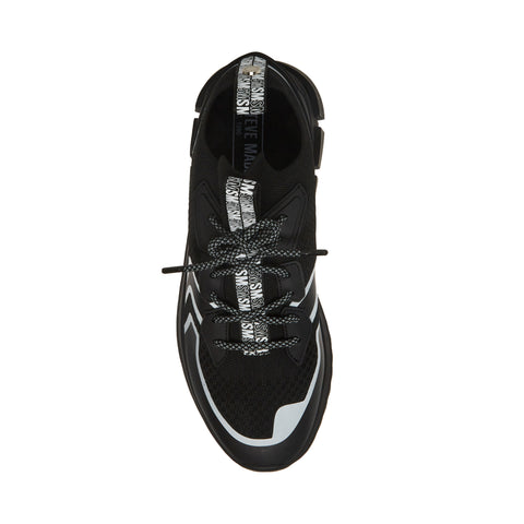 STEVE MADDEN DECON 　リフレクトニットスニーカー　BLACK/WHITE スニーカー メンズ　全商品