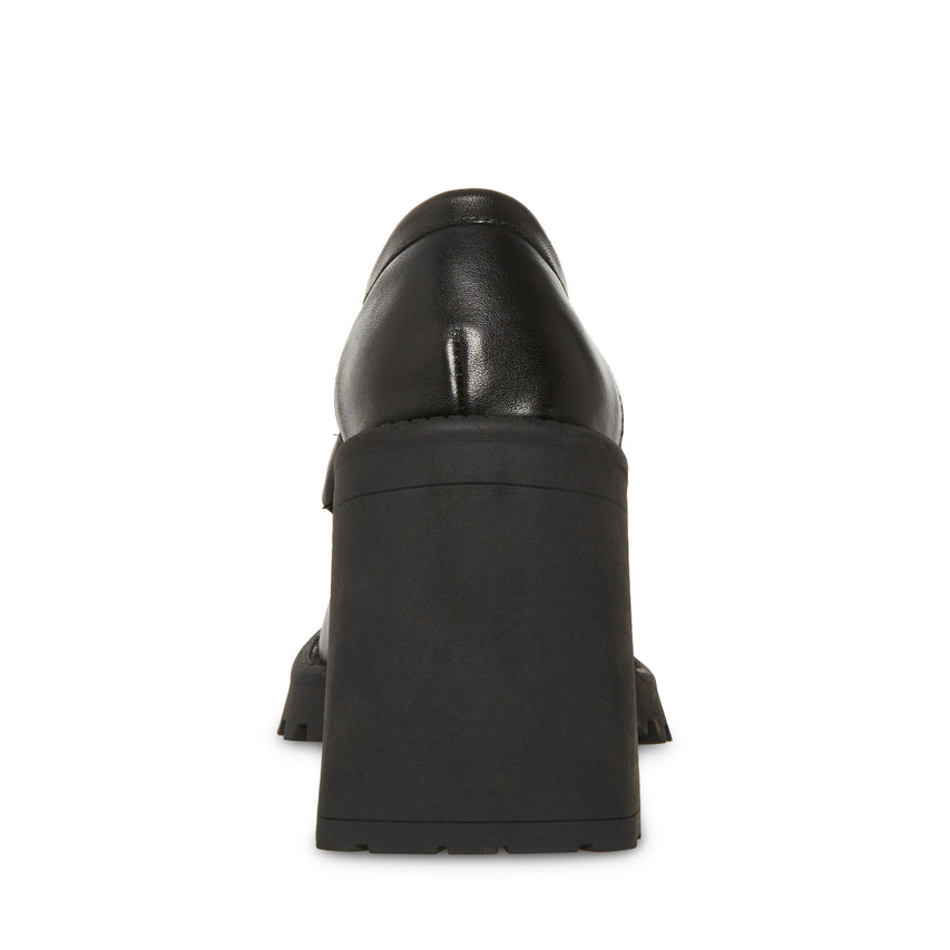 UPTOWNGRL チャンキーヒールビットローファー BLACK ACTION